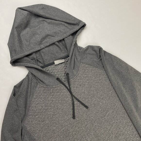 Columbia Active Hoodie Men’s M Quilted Pullover Sweatshirt Gray Midweight - Picture 1 of 9